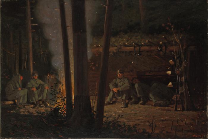 Winslow Homer In Front of Yorktown oil painting picture
